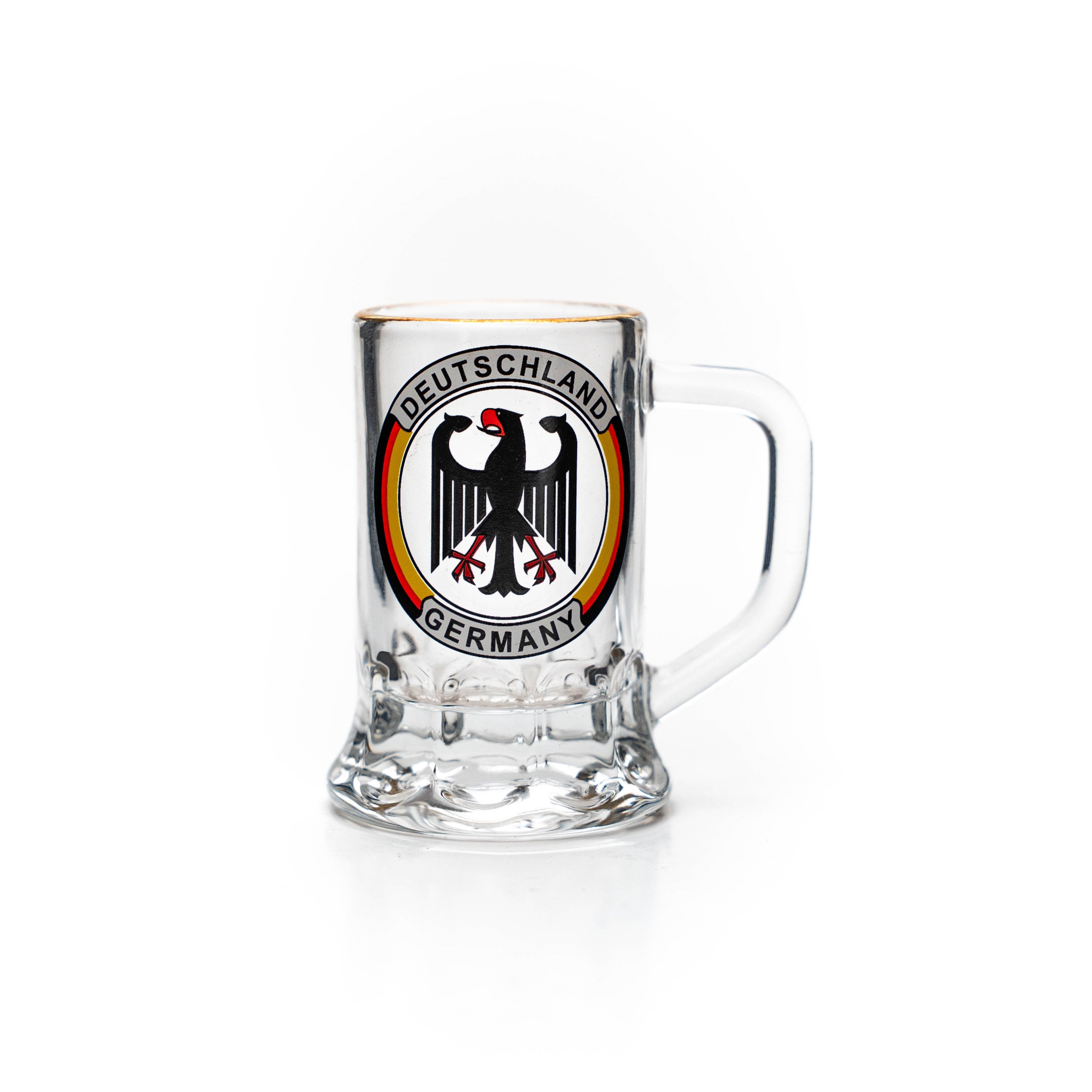 Glass tankard mini 2cl eagle round