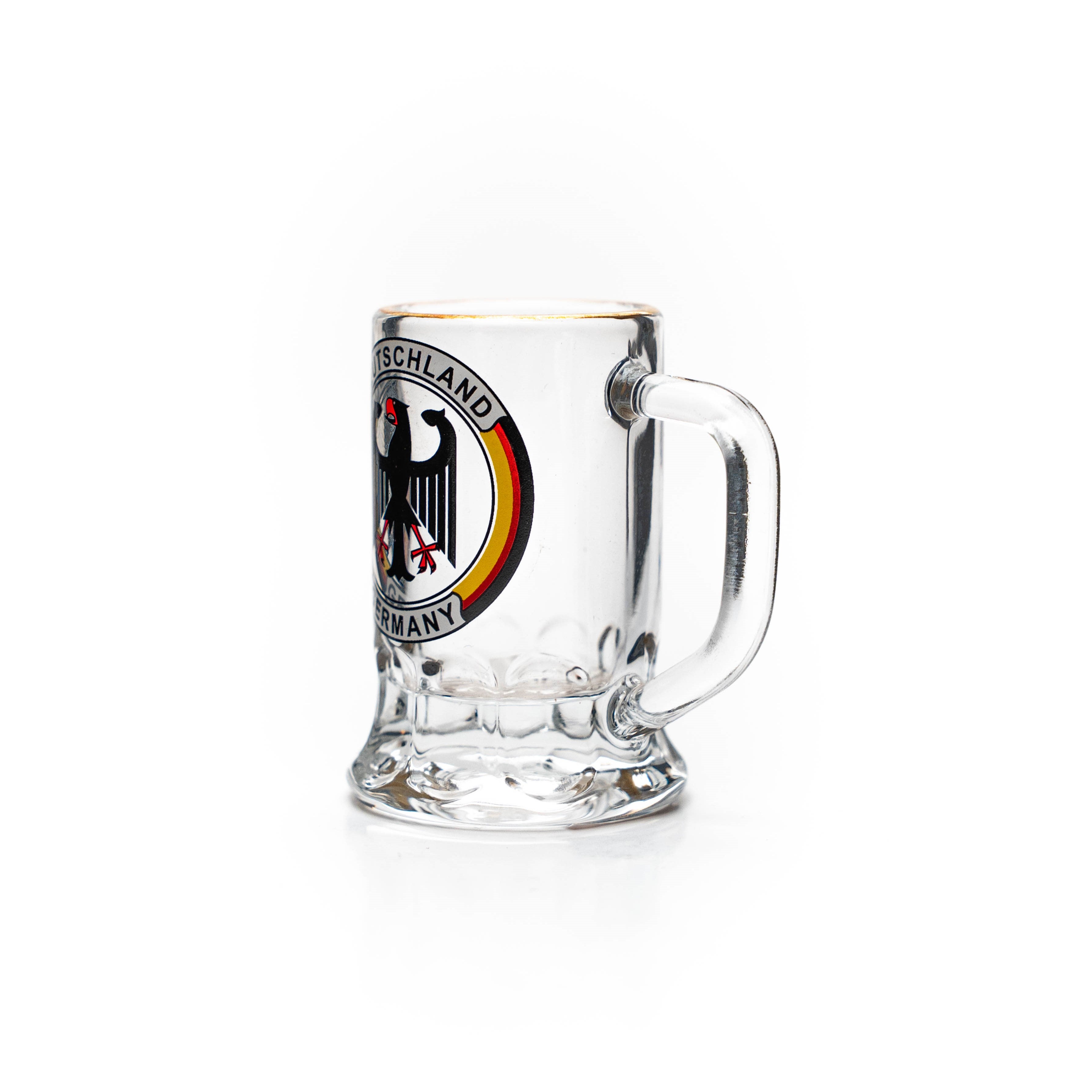 Glass tankard mini 2cl eagle round