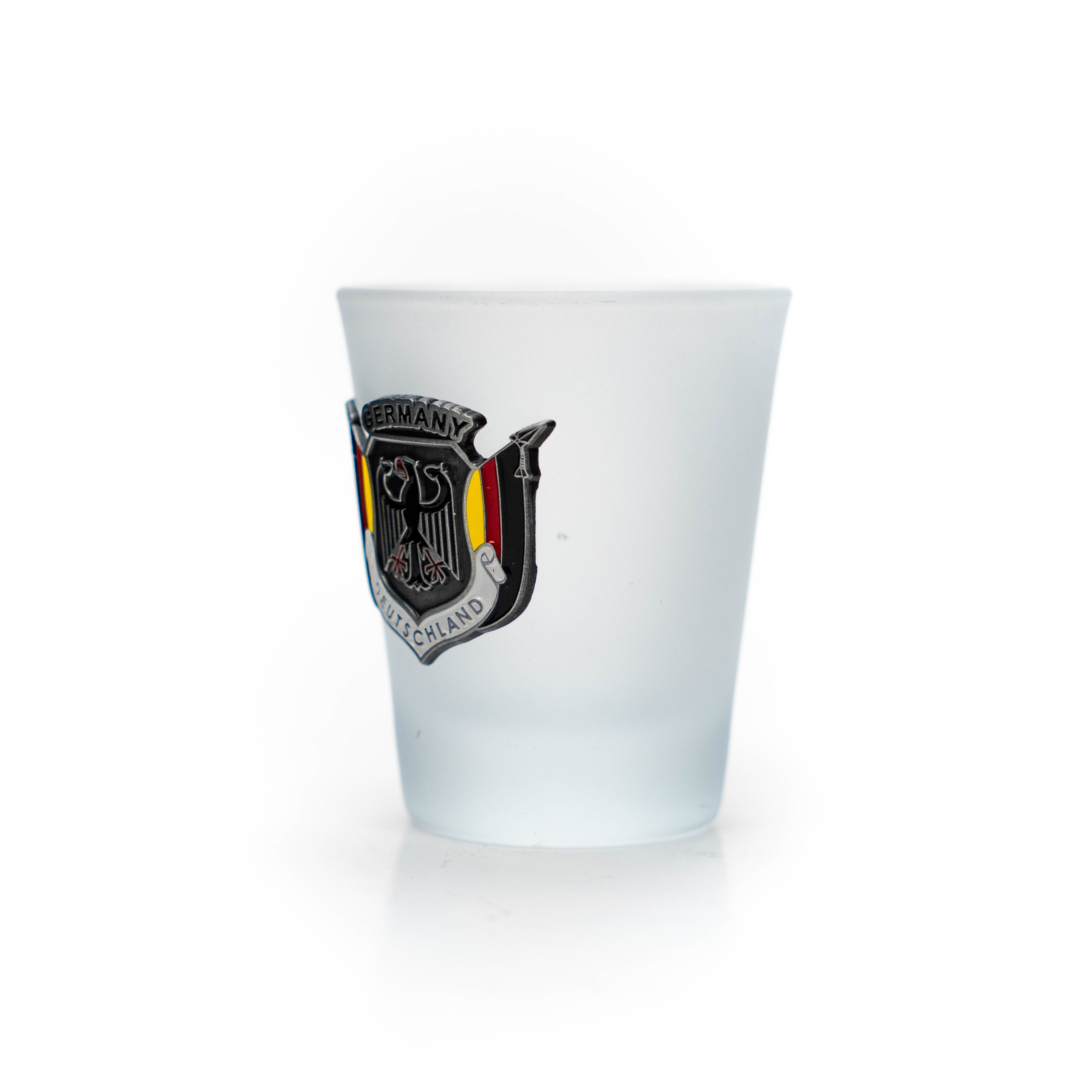 Glass stamper coat of arms metal matt