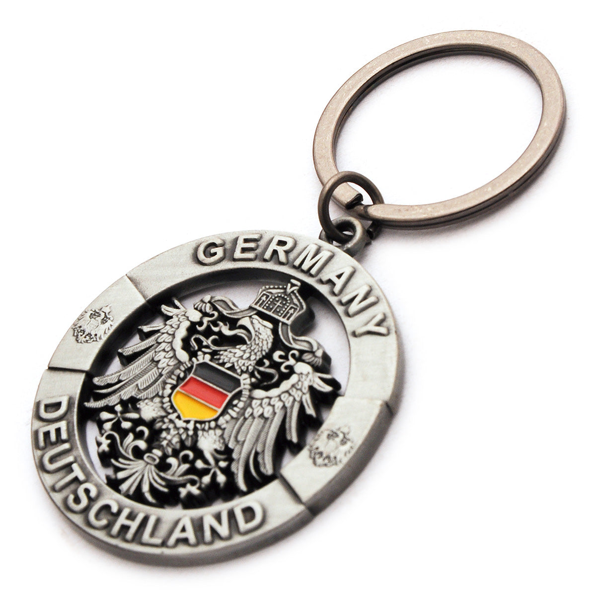 Antiker Germany-Schlüsselanhänger mit Adler, stabiler Schlüsselanhänger im Vintage-Look