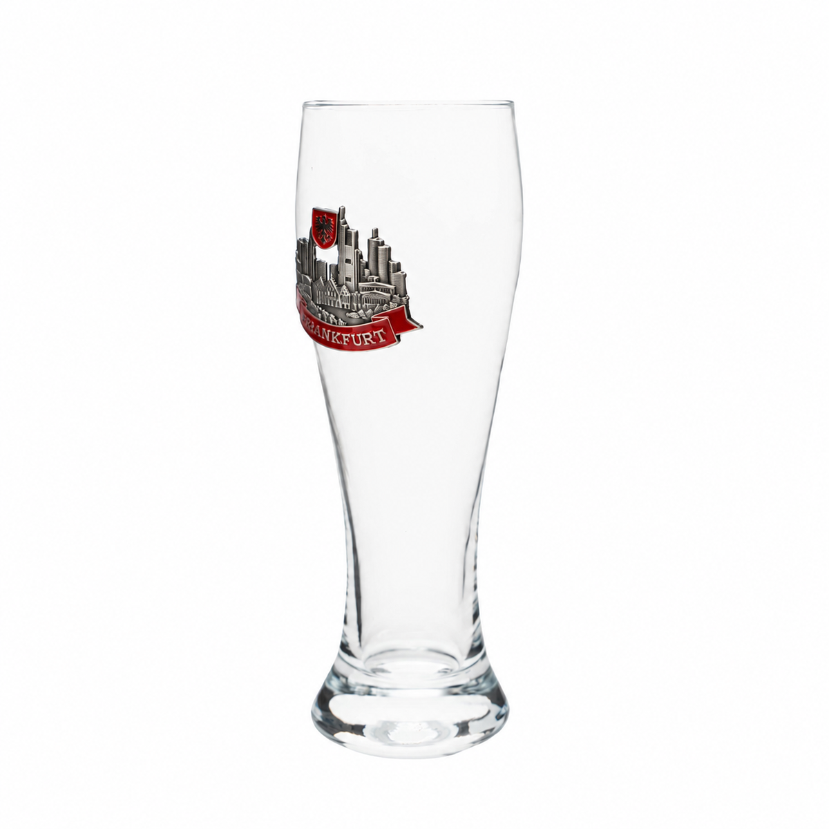 Weizenglas 0,3L Frankfurt Metall- Amend Souvenir