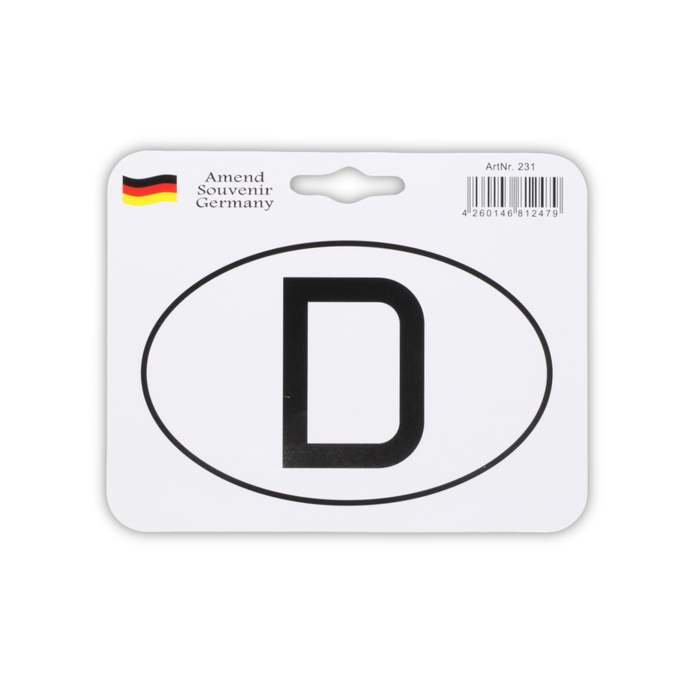 Aufkleber Deutschland oval
