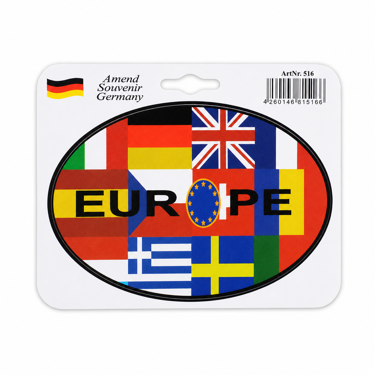 Aufkleber mit Europa-Wappen – Deutschland Souvenir