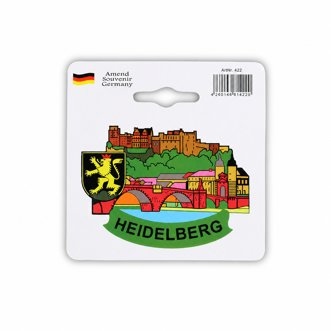 Aufkleber mit Heidelberg-Ansicht – Deutschland Souvenir