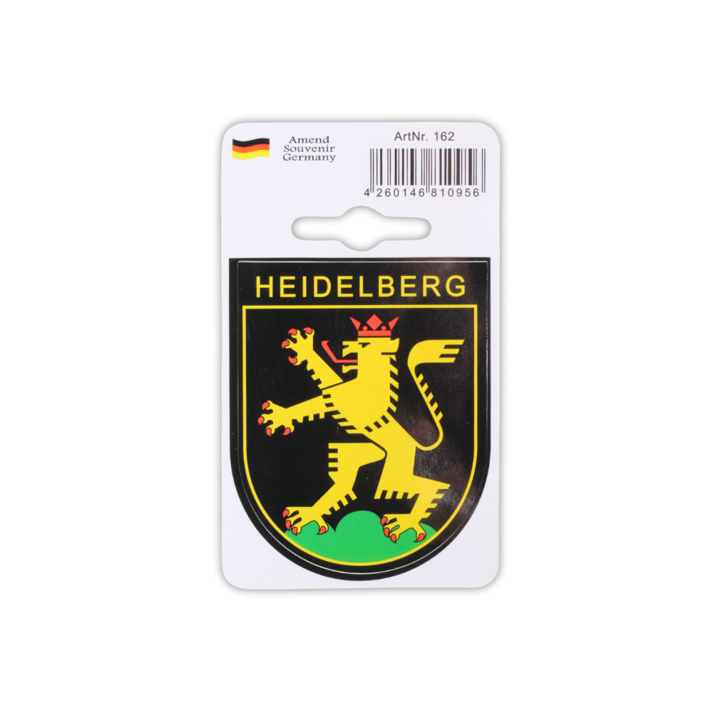 Aufkleber mit Heidelberg-Wappen – Deutschland Souvenir