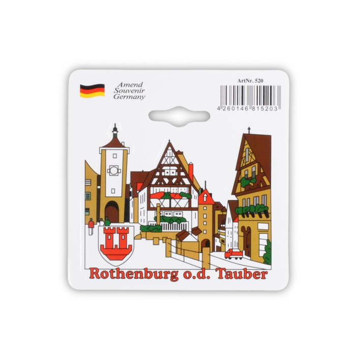 Aufkleber Rothenburg Ansicht
