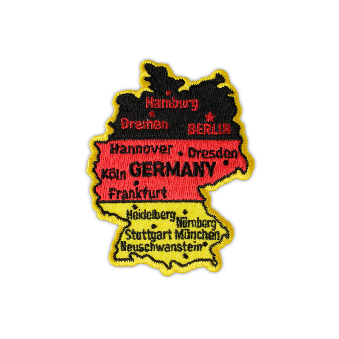 Aufnäher Deutschland Karte