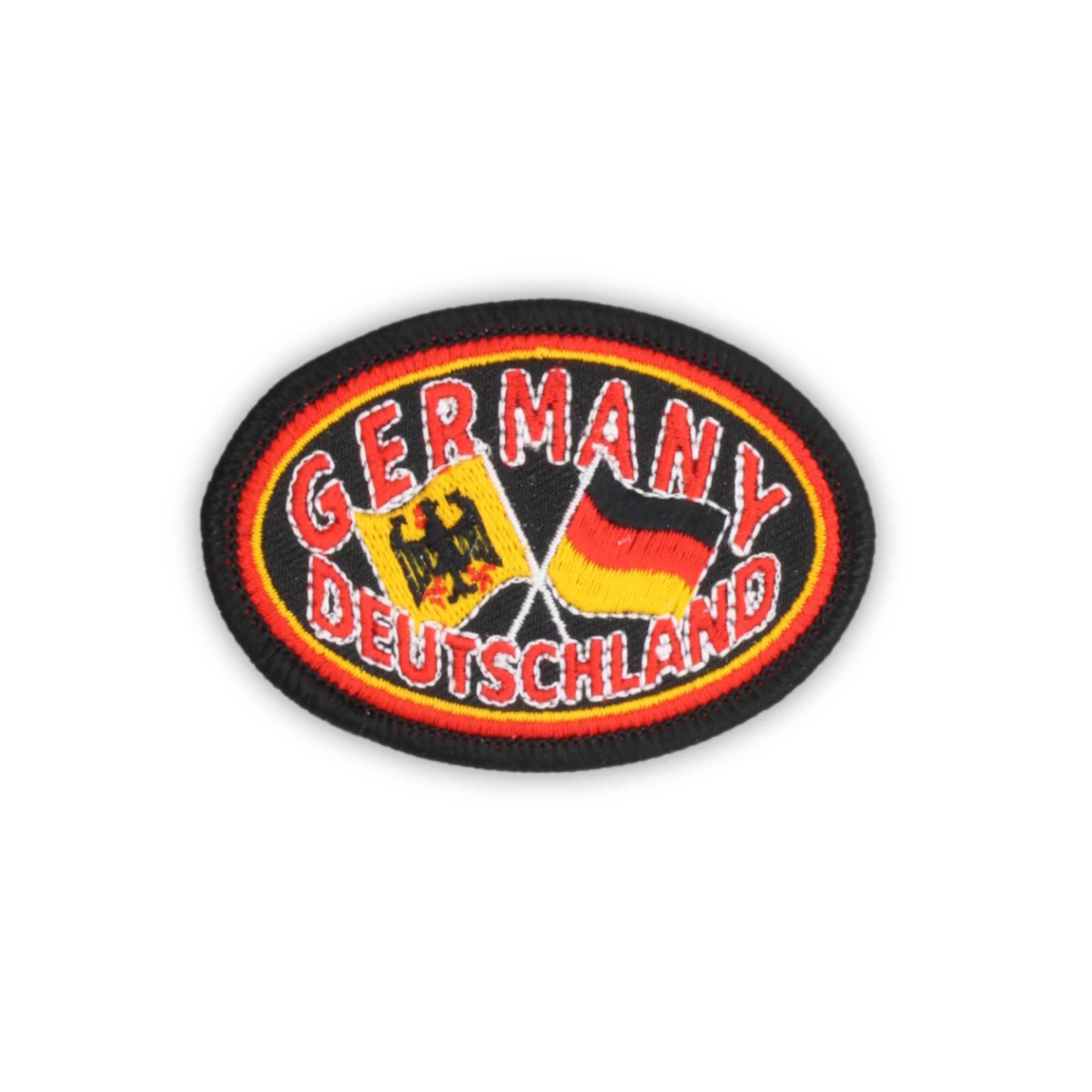 Ovaler Aufnäher mit Flaggen-Design – Deutschland Souvenir