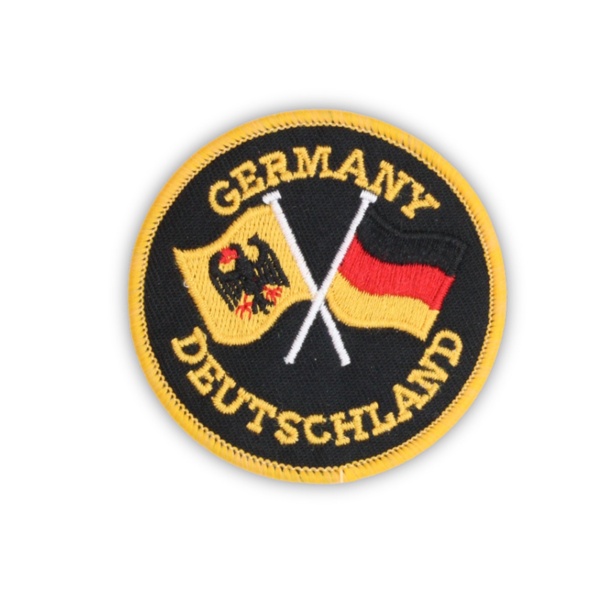 Aufnäher mit gekreuzten deutschen Flaggen – Deutschland Souvenir