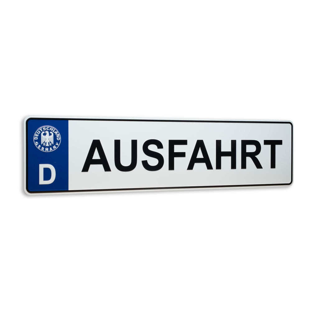 Autoschild Ausfahrt – Deutschland Souvenir