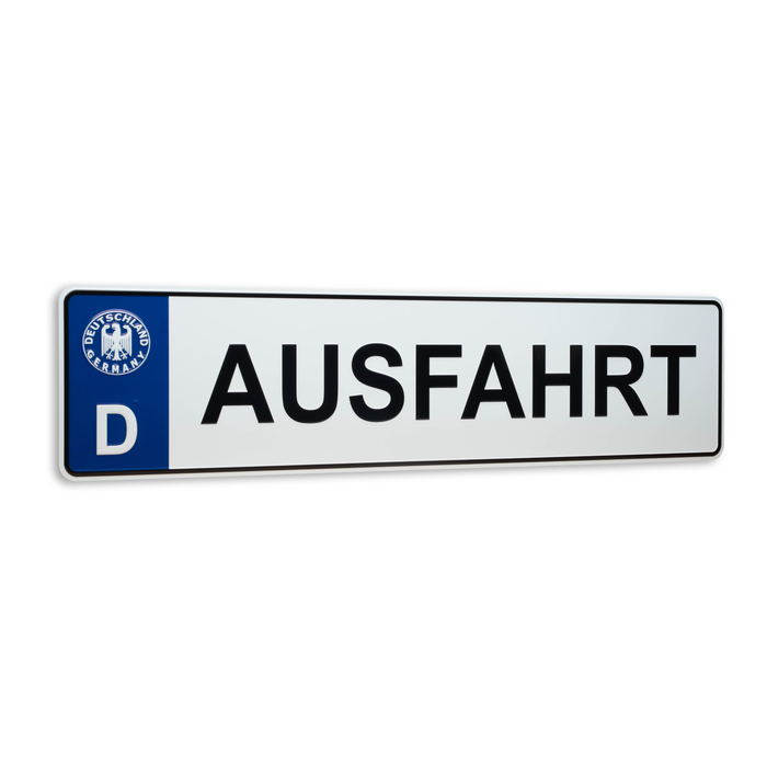 Autoschild Ausfahrt
