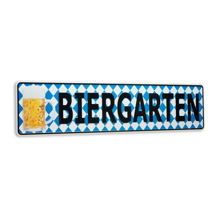 Autoschild Biergarten