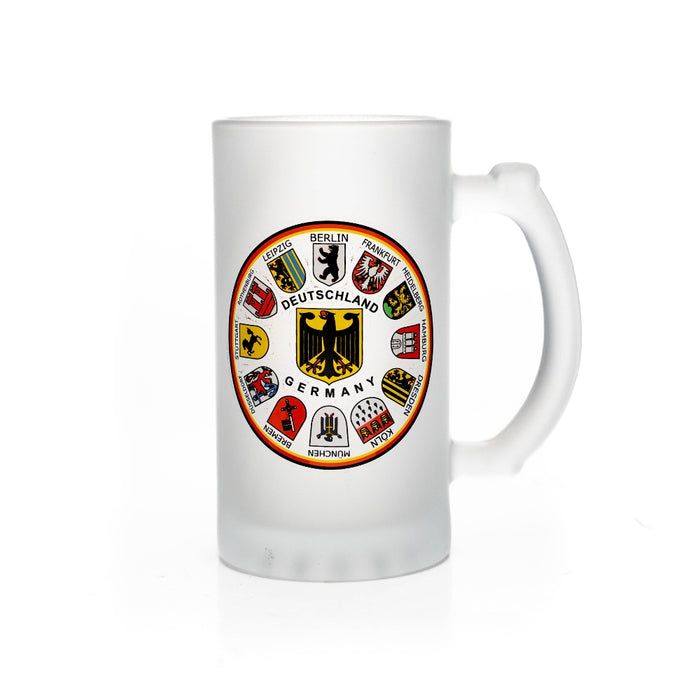 Beer glass coat of arms matt