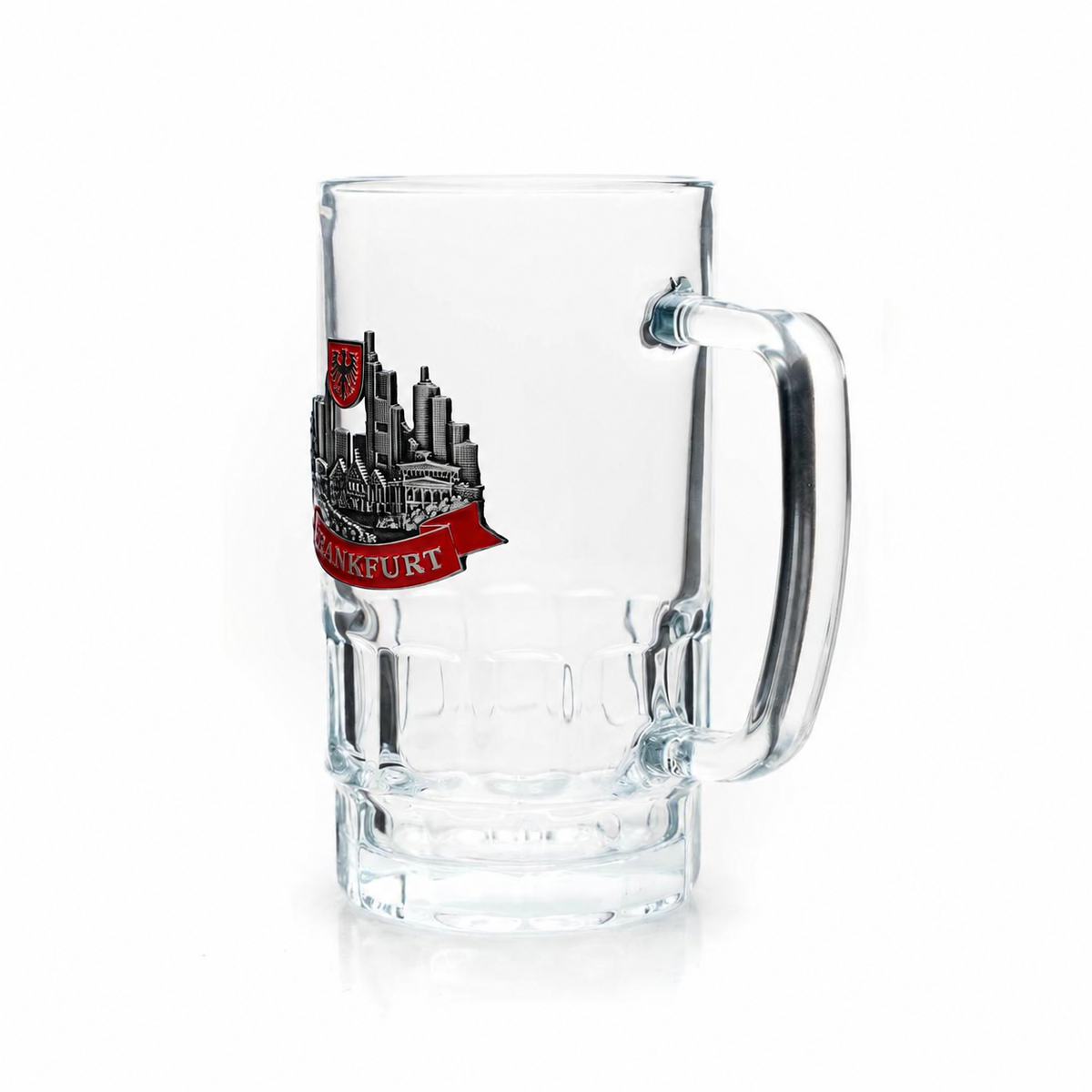 Bierseidel 0,4L Frankfurt Metall- Amend Souvenir