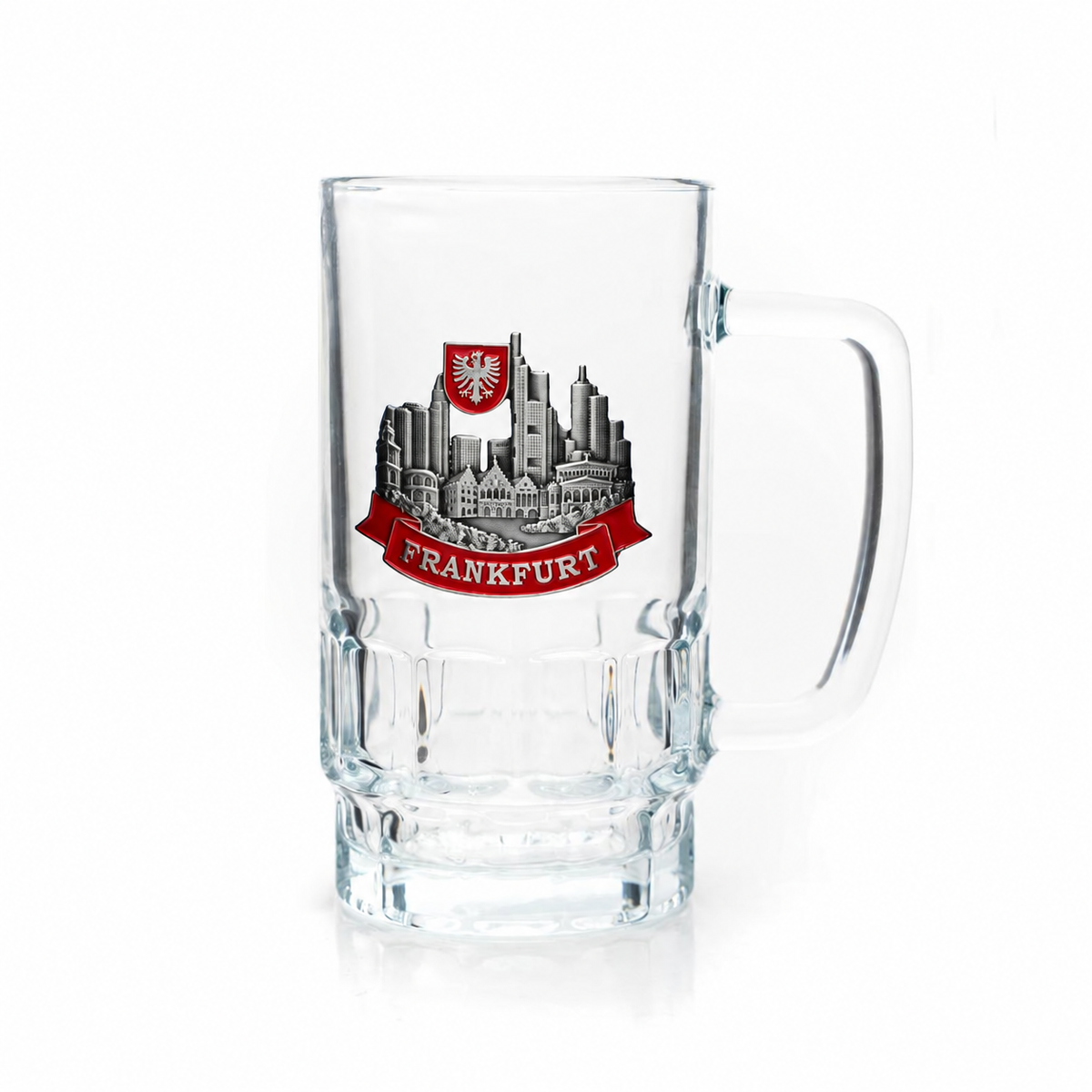 Bierseidel 0,4L Frankfurt Metall- Amend Souvenir