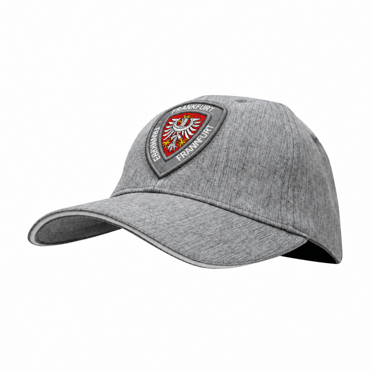 Graue Cap mit Frankfurt-Wappen auf der Vorderseite – Germany Souvenir