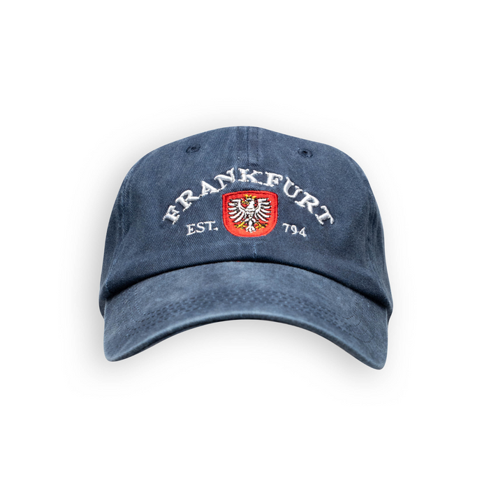Cap washed Frankfurt blue