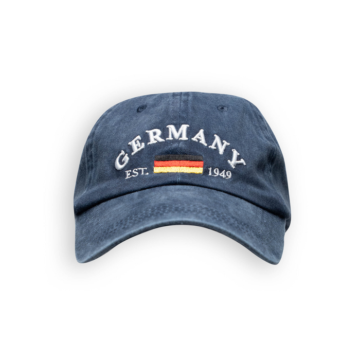Cap washed Germany blue