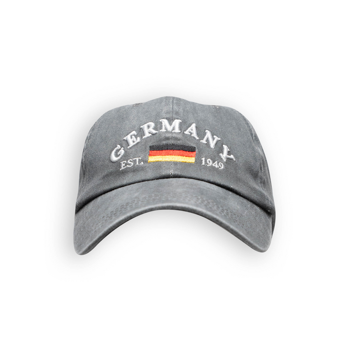 Cap washed Germany grey