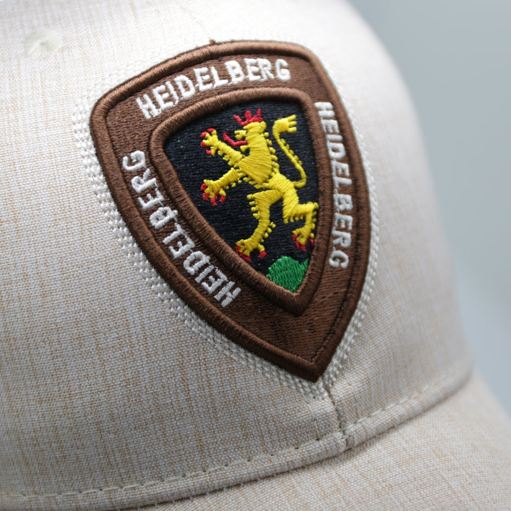 Beige Cap mit Heidelberg-Wappen auf der Vorderseite – Germany Souvenir