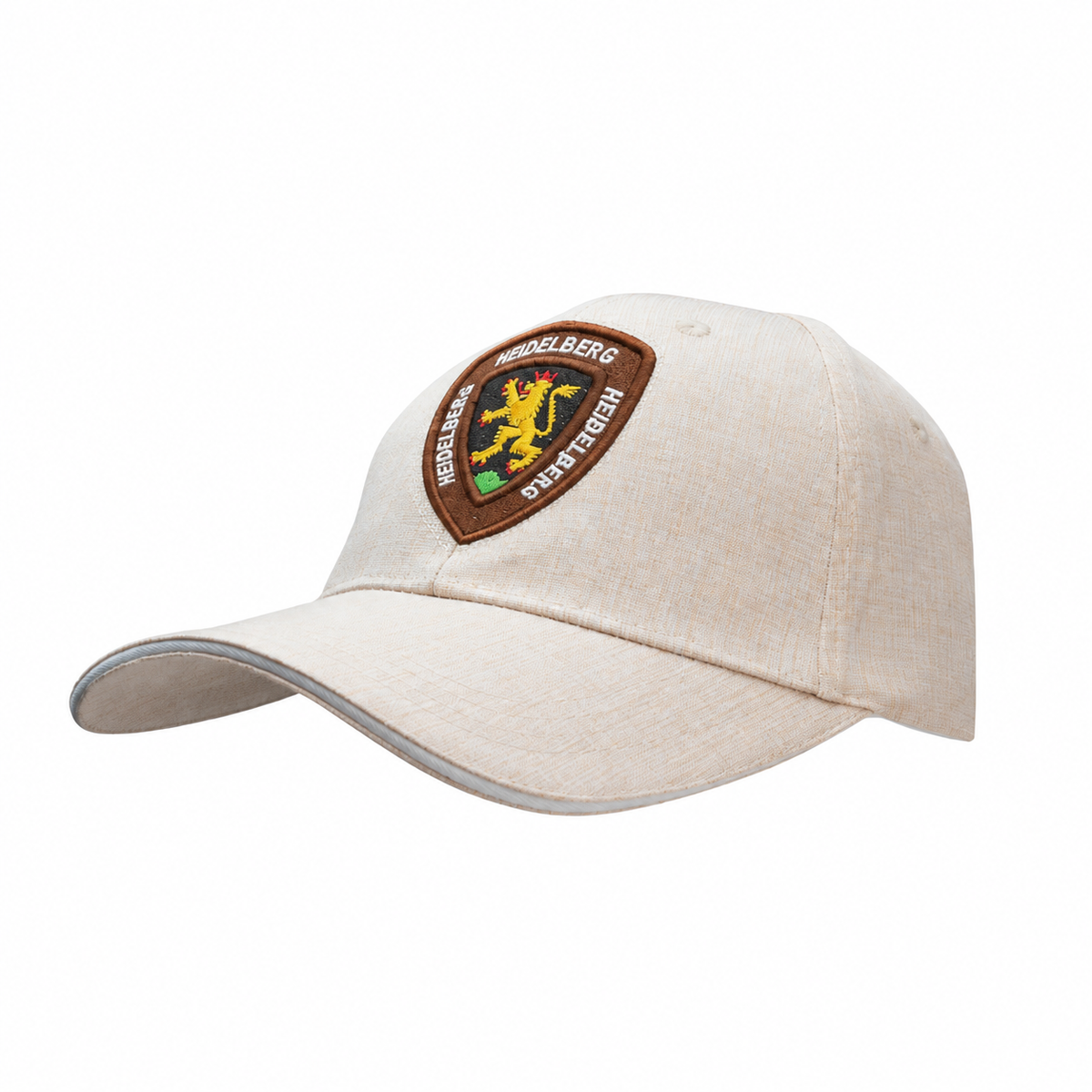 Beige Cap mit Heidelberg-Wappen auf der Vorderseite – Germany Souvenir