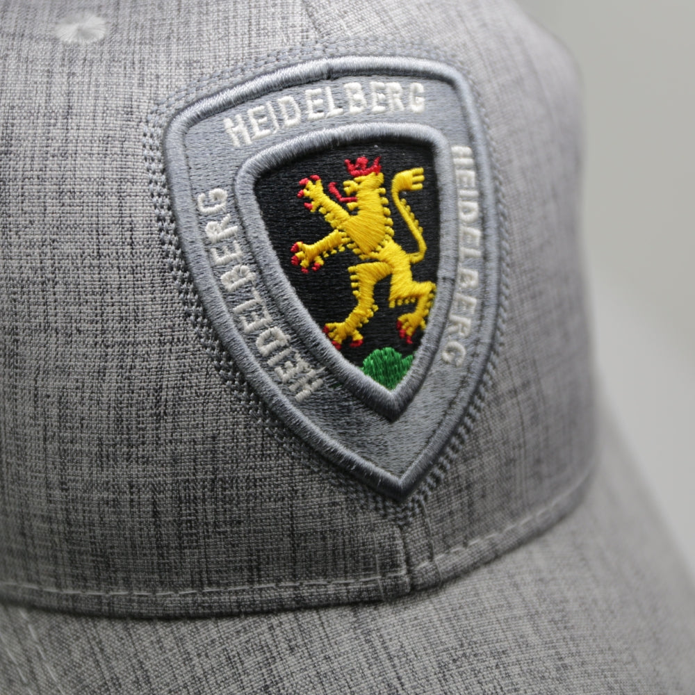 Graue Cap mit Heidelberg-Wappen auf der Vorderseite – Germany Souvenir