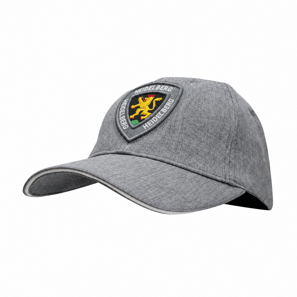 Graue Cap mit Heidelberg-Wappen auf der Vorderseite – Germany Souvenir