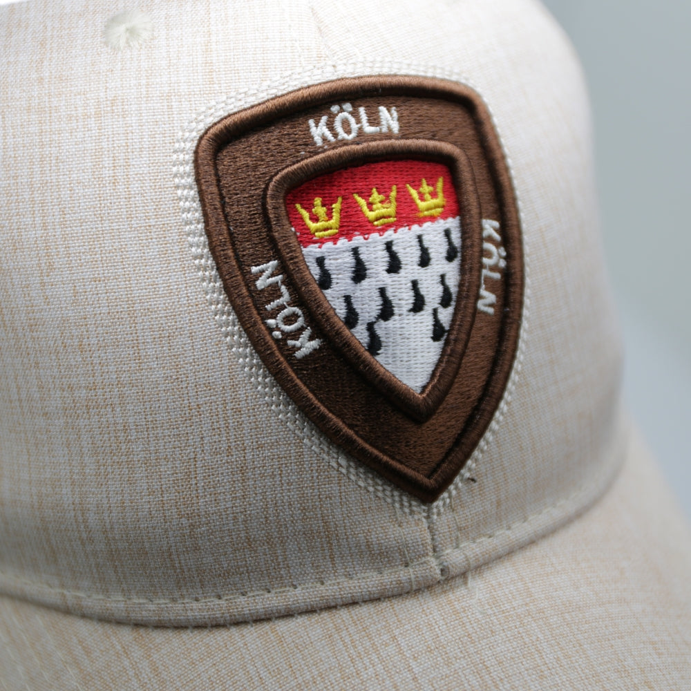Beige Cap mit Köln-Wappen auf der Vorderseite – Germany Souvenir