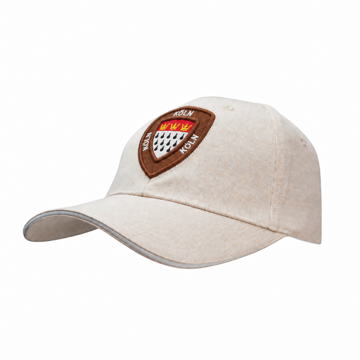 Beige Cap mit Köln-Wappen auf der Vorderseite – Germany Souvenir