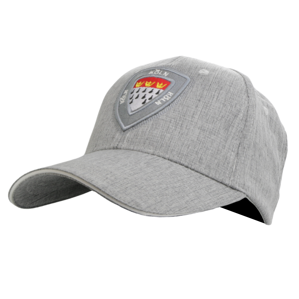 Graue Cap mit Köln-Wappen auf der Vorderseite – Germany Souvenir
