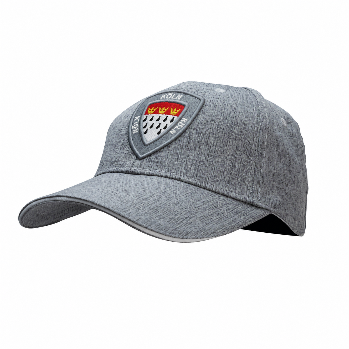Graue Cap mit Köln-Wappen auf der Vorderseite – Germany Souvenir