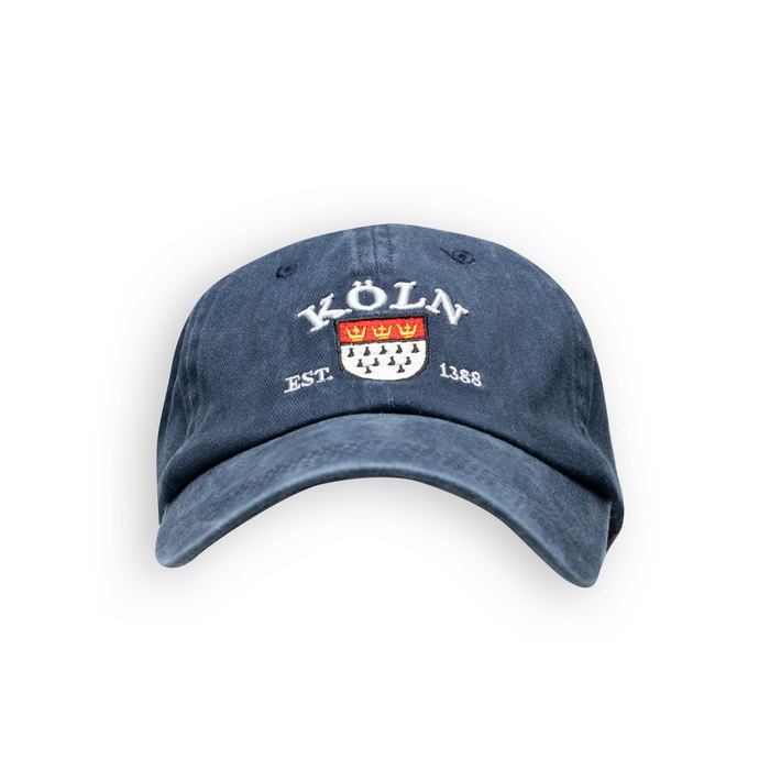 Cap washed Köln blue