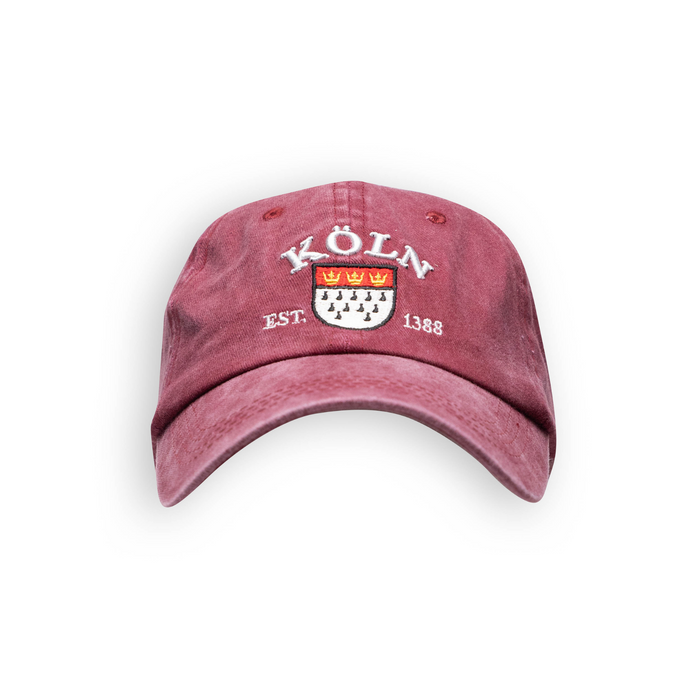 Cap washed Köln red