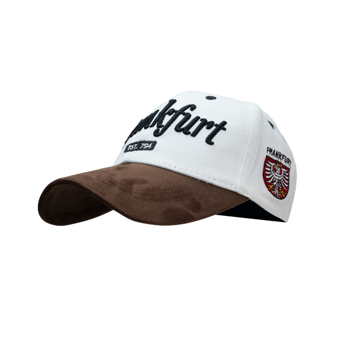 Cap Leder Frankfurt weiß