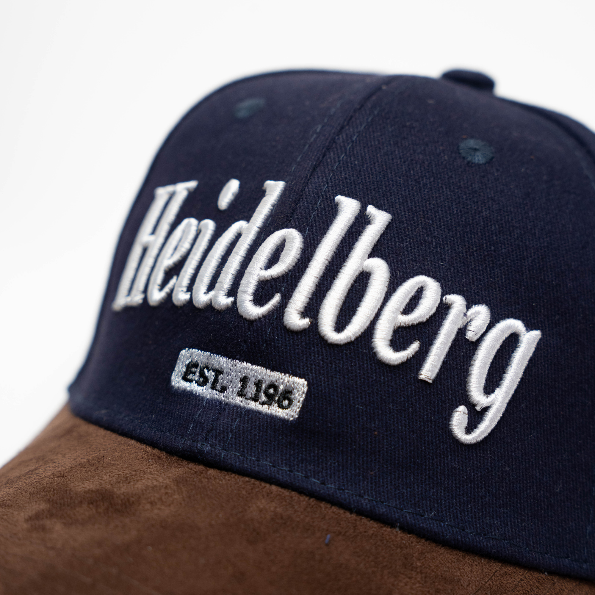 Dunkelblaue Leder-Cap mit Heidelberg-Schriftzug – Deutschland Souvenir
