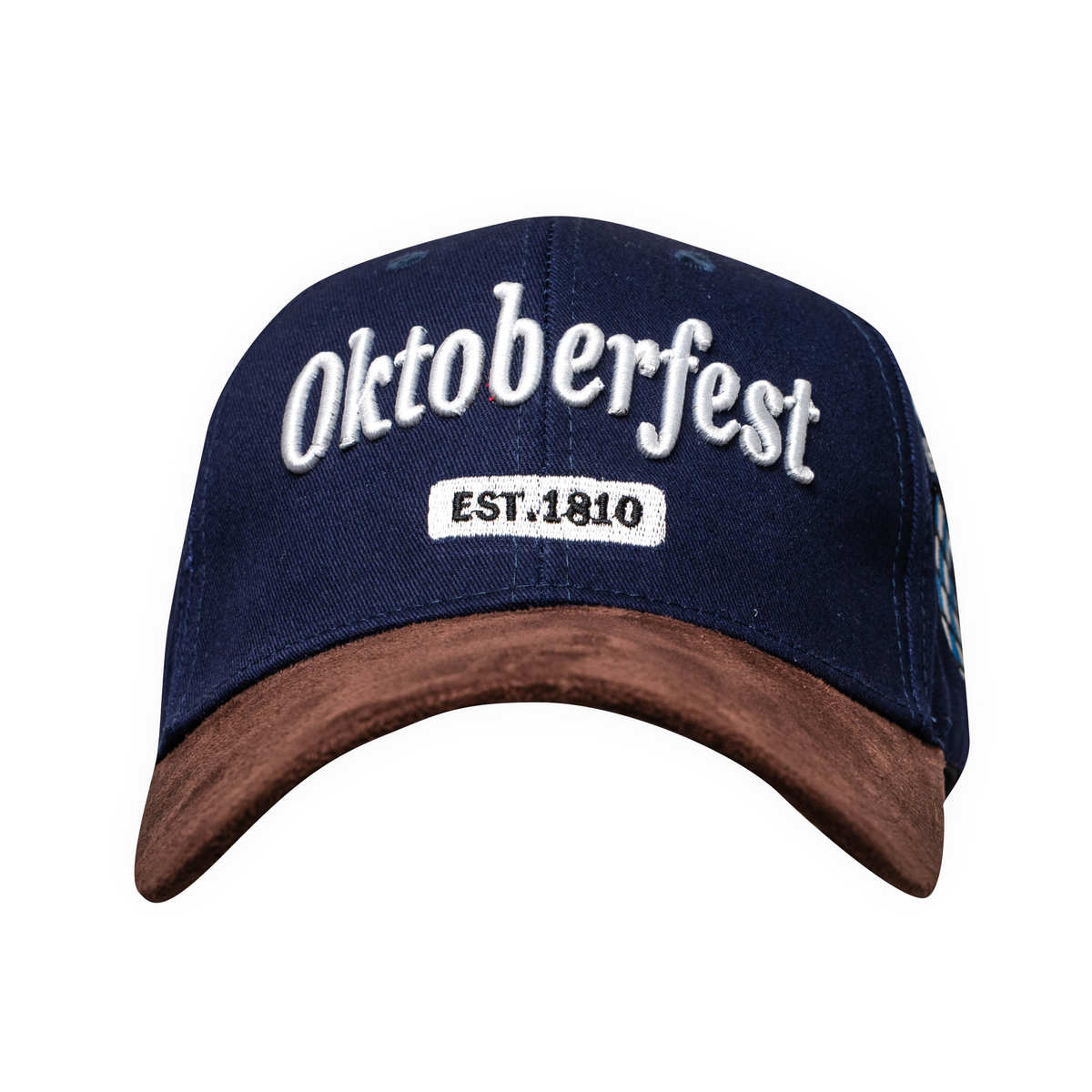 Blaue Cap mit Lederoptik und Oktoberfest-Motiv - Deutschland Souvenir