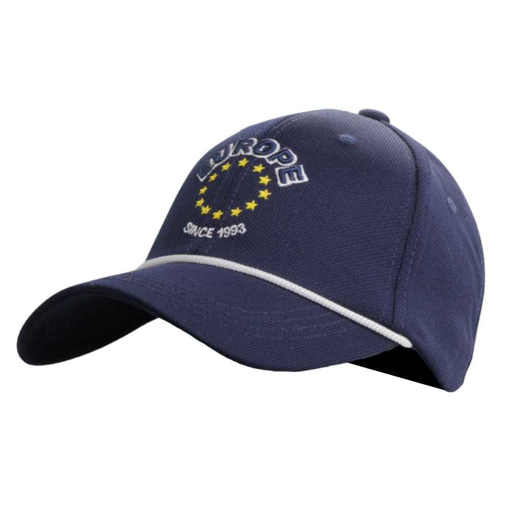 Marineblaue Tech-Cap mit Europe-Motiv vorne – Germany Souvenir