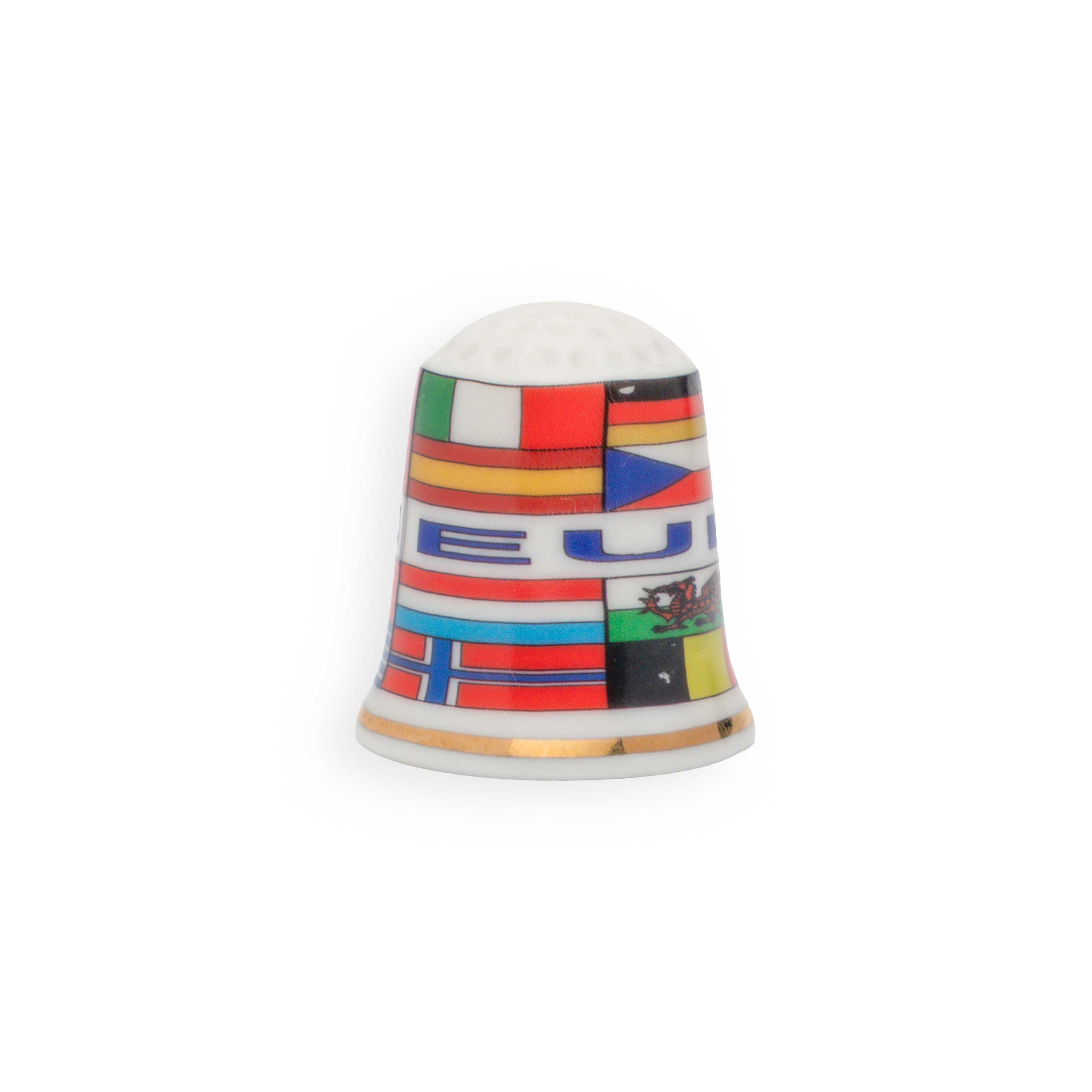 Fingerhut mit den Flaggen Europas - Europa Souvenir