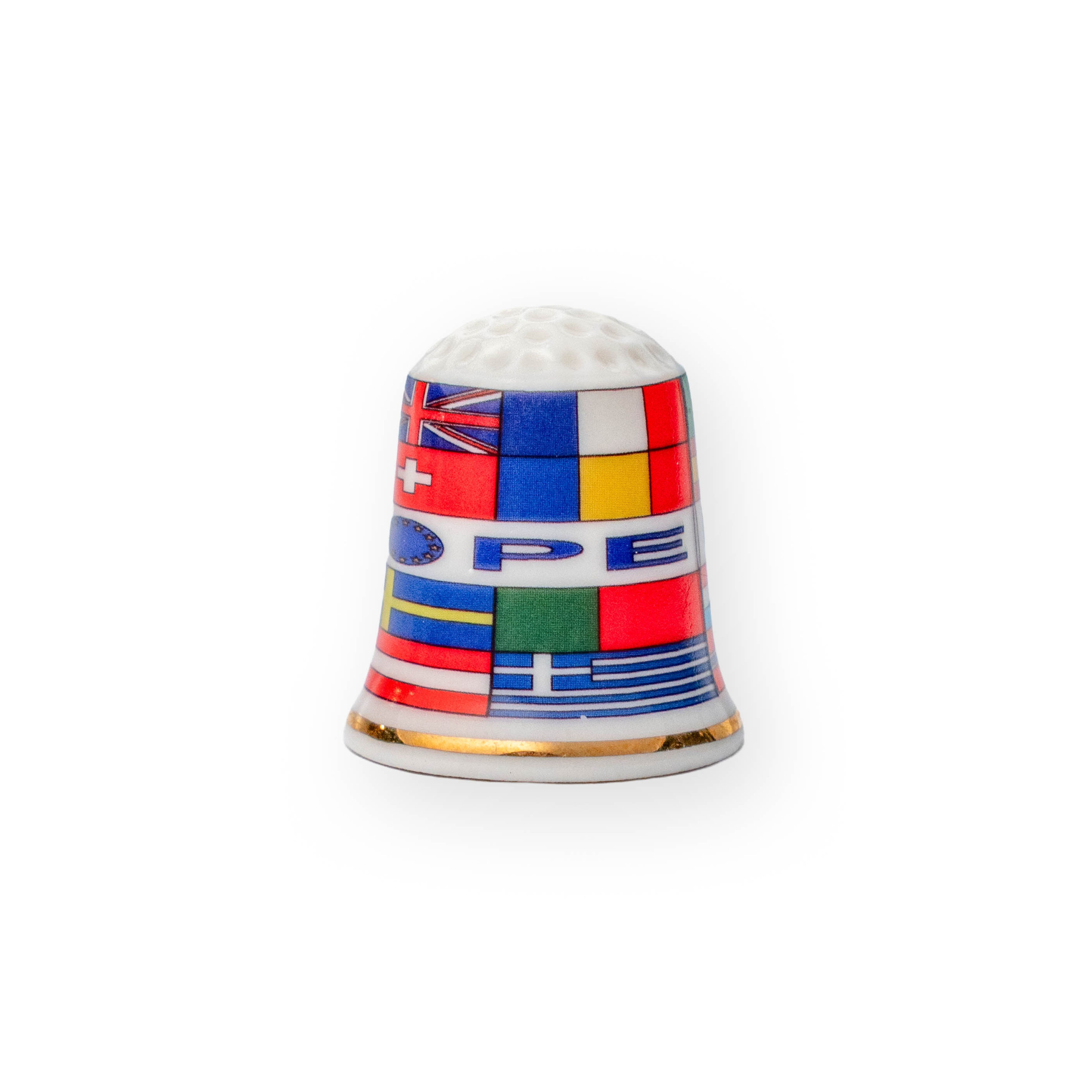 Fingerhut mit den Länderflaggen von Europa - Europa Souvenir