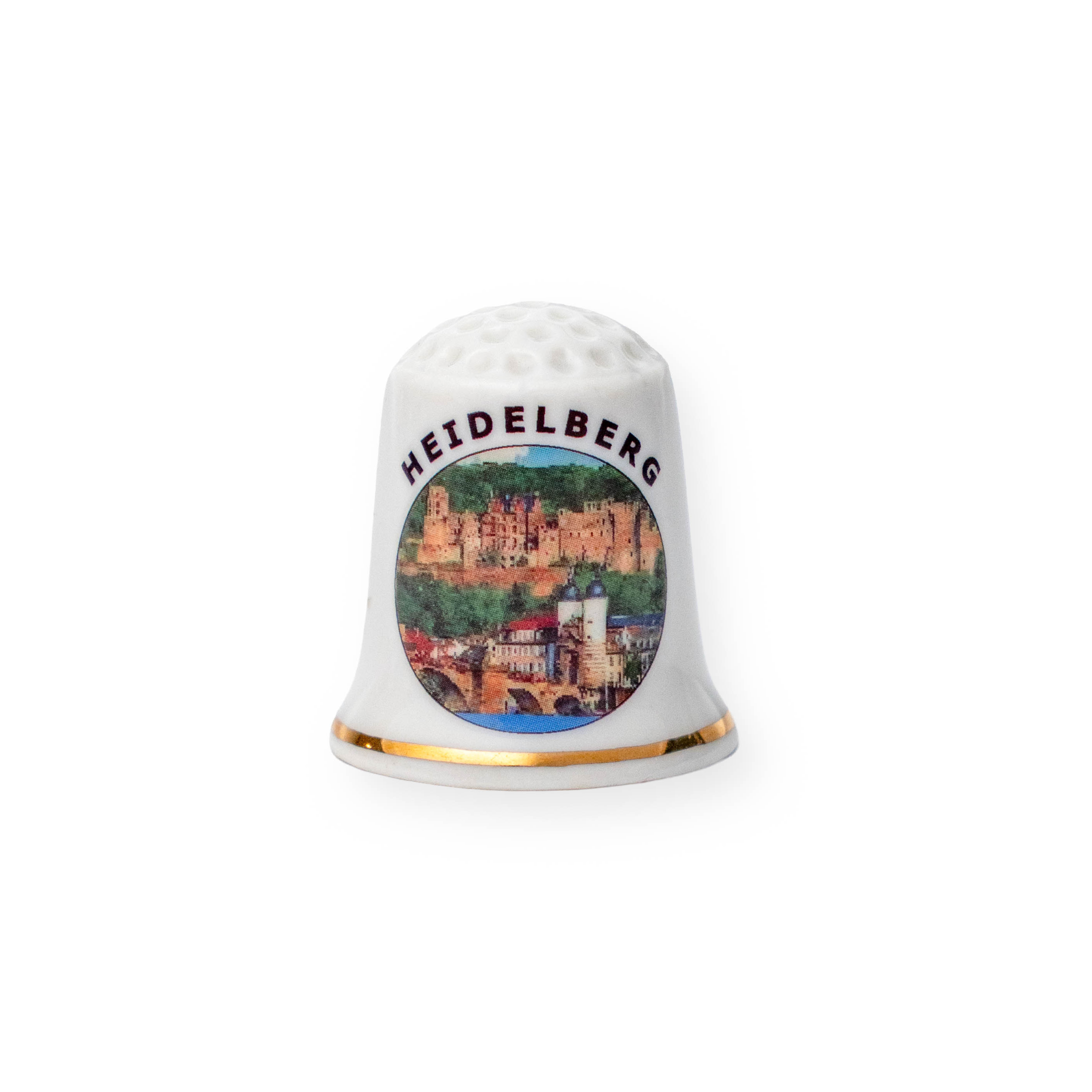 Fingerhut mit dem Schloss Heidelbergs als Motiv - Deutschland Souvenir