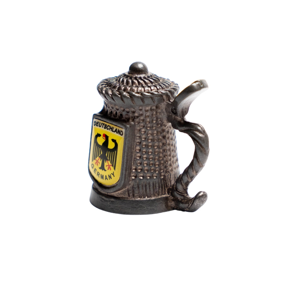 Metall-Fingerhut mit Deutschland-Wappen – Sammelobjekt Deutschland Souvenir