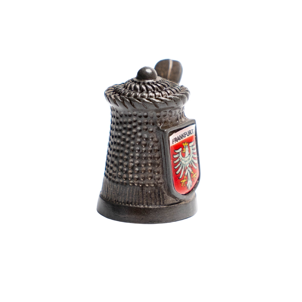 Metall-Fingerhut mit Frankfurt-Wappen – Sammelobjekt Deutschland Souvenir