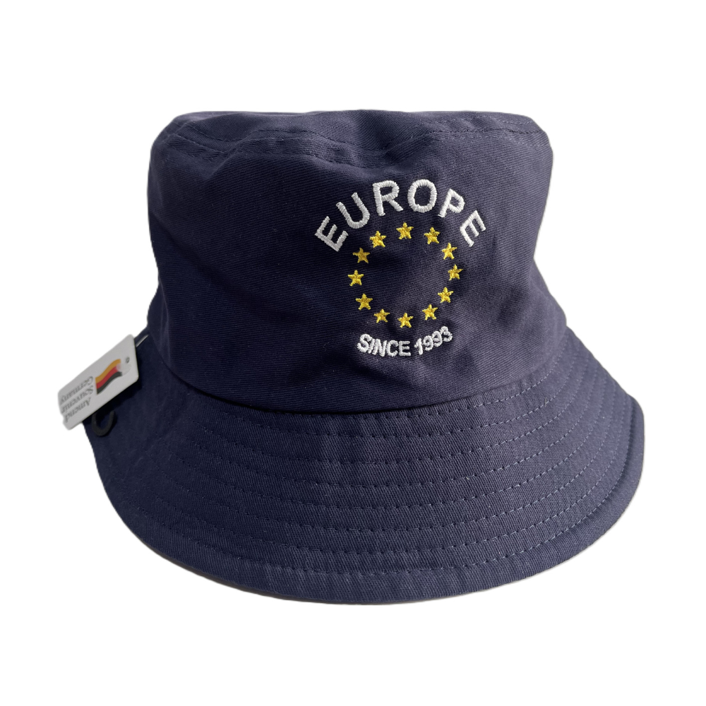Fischerhut Marine mit Europa-Motiv – Deutschland Souvenir