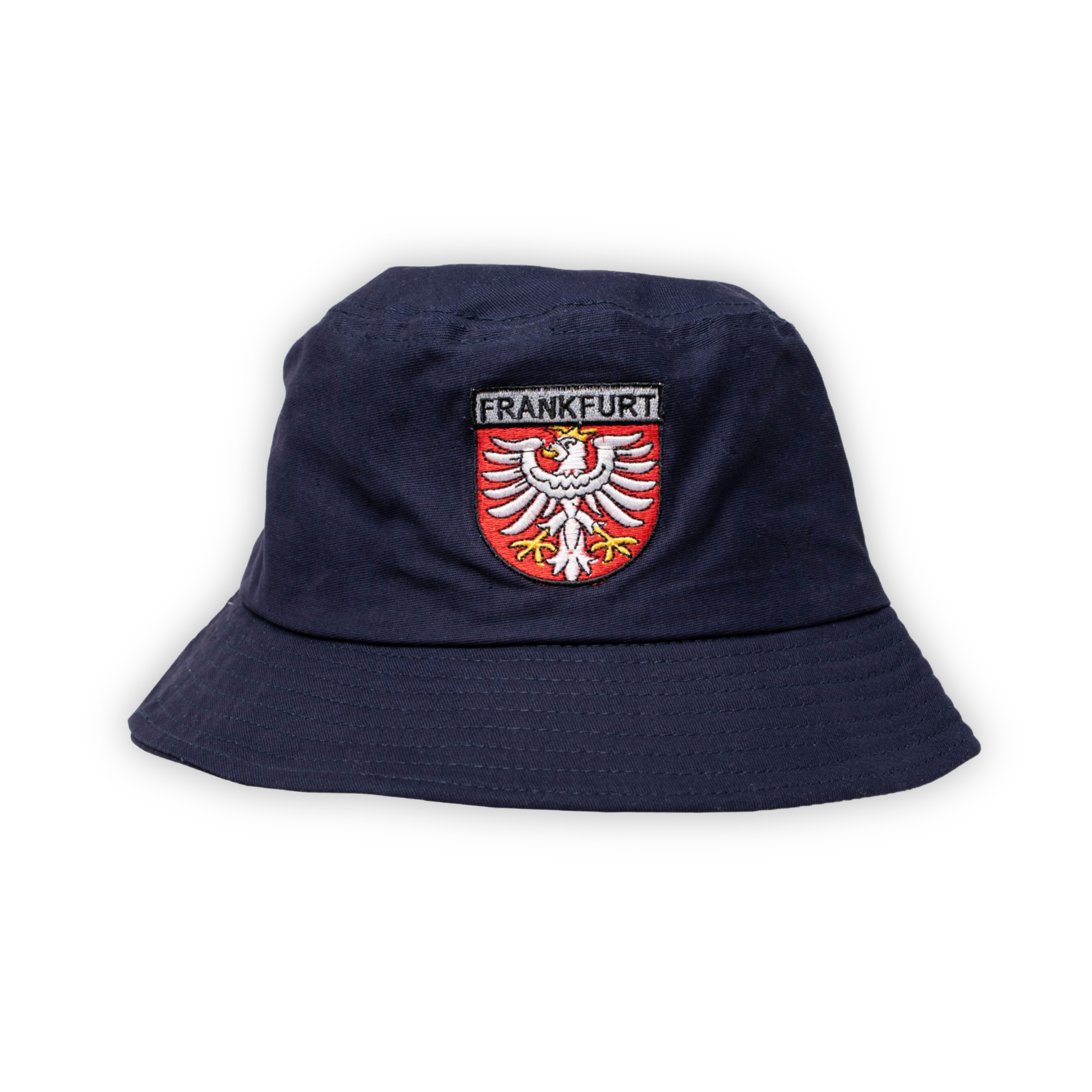 Navy Fischerhut mit Frankfurt Wappen als Motiv - Deutschland Souvenir