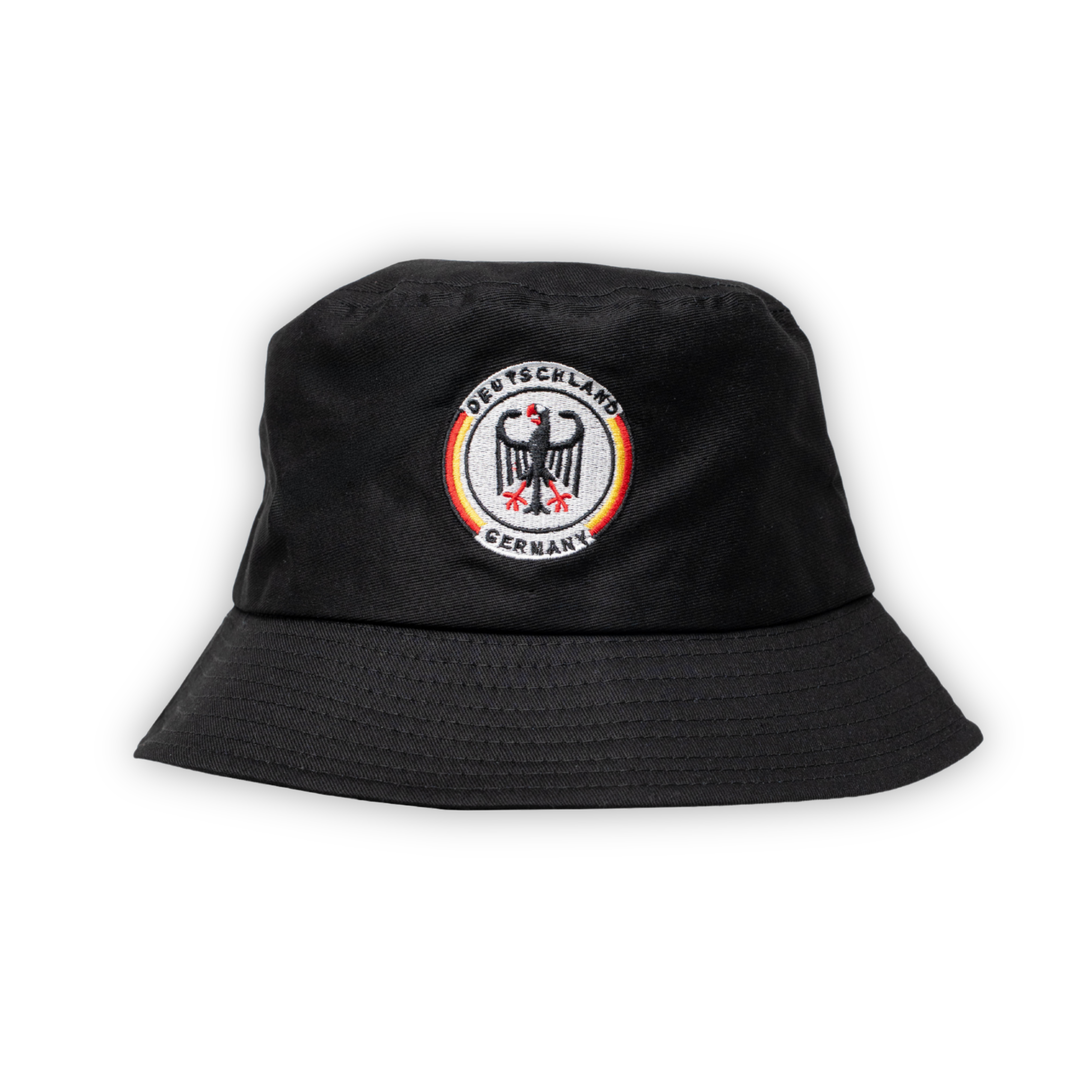 Schwarzer Fischerhut mit Adler-Motiv - Deutschland Souvenir