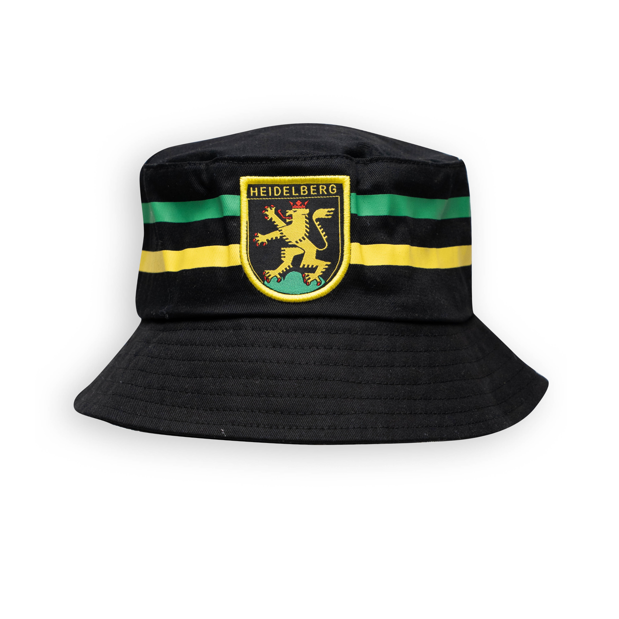 Schwarzer Fischerhut mit Heidelberg-Motiv – Deutschland Souvenir