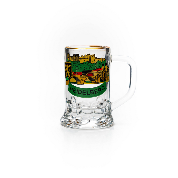 Glass mug mini 2cl Heidelberg view