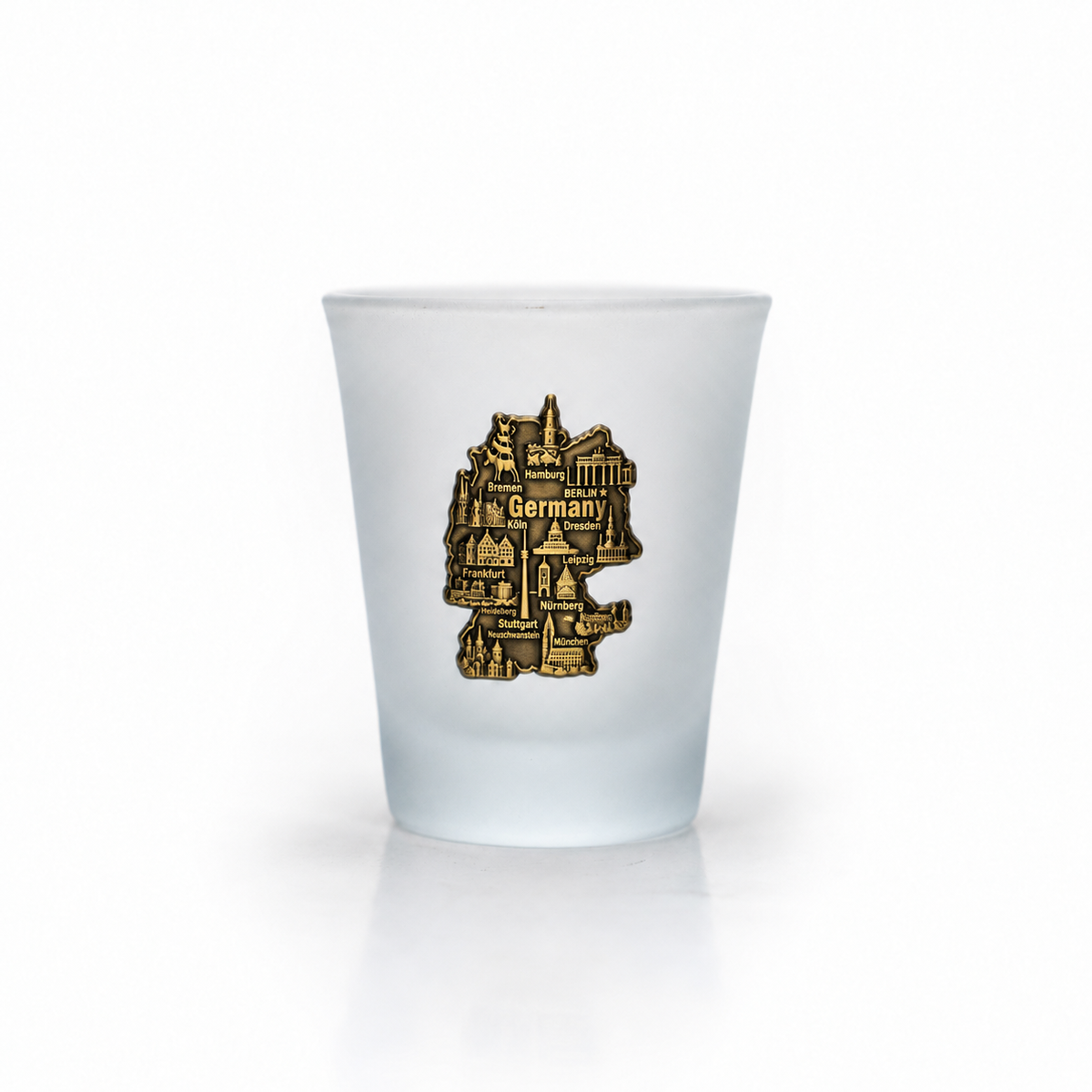 Glasstamper Karte Metall matt- Amend Souvenir
