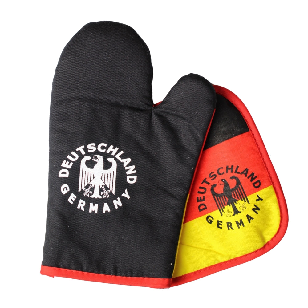 Grillhandschuh in Schwarz-Rot-Gold – BBQ Fanartikel Deutschland Souvenir