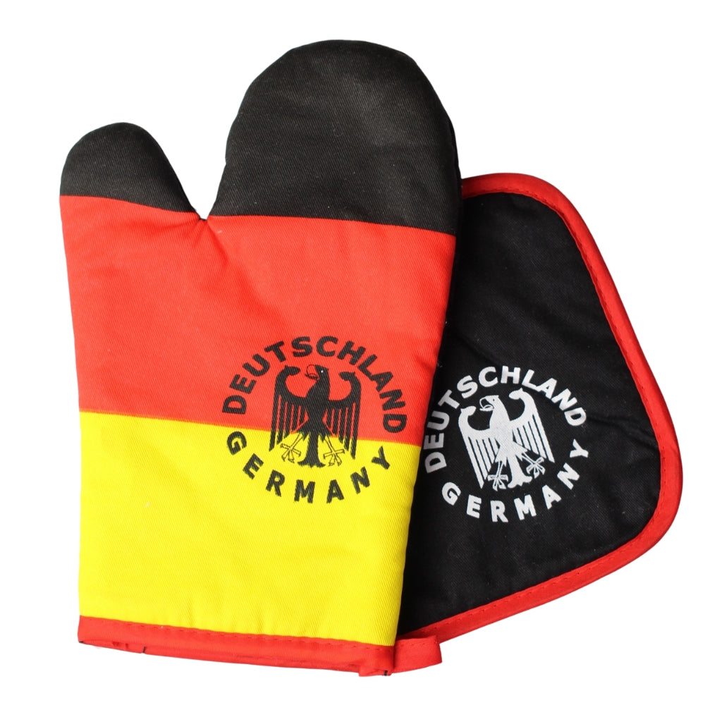 Grillhandschuh in Schwarz-Rot-Gold – BBQ Fanartikel Deutschland Souvenir